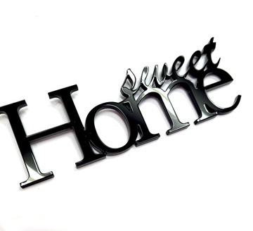 БУКВЫ - УКРАШЕНИЕ ДОМА, ЧЕРНОЕ ГЛЯНЦЕВОЕ оргстекло!