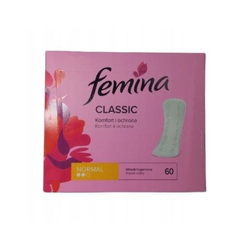 Femina Wkładki klasyczne Classic Normal 60 sztuk