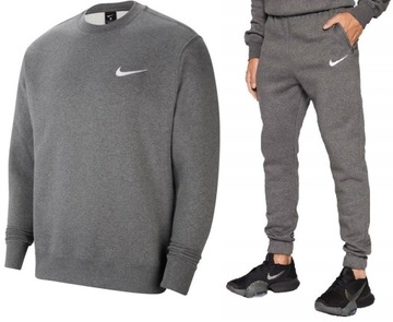 NIKE DRESY MĘSKIE KOMPLET BLUZA BEZ KAPTURA SPODNIE SPORTOWE TRENING R. XXL