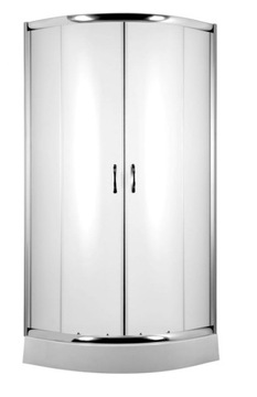 Kabina półokrągła DEANTE FUNKIA 80cm, szkło szronione R55, chrom KYP 652K
