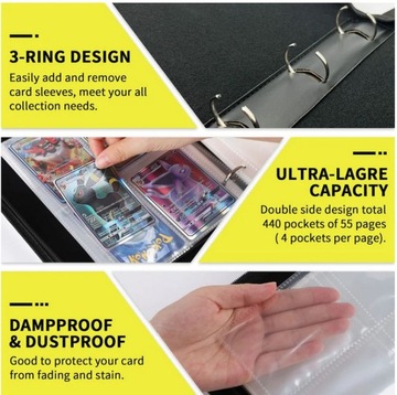 АЛЬБОМ КЛАССОВ ДЛЯ 440 КАРТ POKEMON XXL