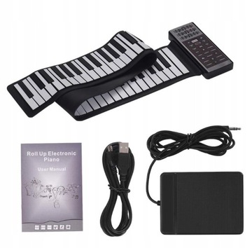 Portable Electric 88 Keys Roll Up Piano Multifunct