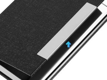 Визитница кожаная Элегантный подарок для начальника на искусственной коже черная МУЖСКАЯ