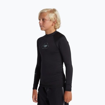Quiksilver Saturn с длинным рукавом для плавания для юниоров UPF50, черный M/12