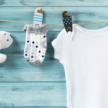 Деревянные зажимы для маленьких картинок Кошка Прищепка