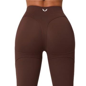 VIVORA CONTOURLIFT LEGGINSY DAMSKIE SPORTOWE PUSH UP MODELUJĄCE Brązowy S
