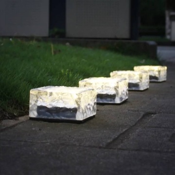 СОЛНЕЧНАЯ БРУСТОЧКА, СТЕКЛЯННЫЙ КАМЕНЬ, LED, 5 ШТ.