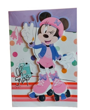KARTKA OKOLICZNOŚCIOWA 3D Z KOPERTĄ MYSZKA MINNIE