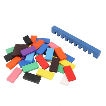 Набор деревянных строительных блоков из 300 штук домино