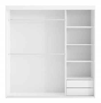 Раздвижной шкаф с рейками + зеркало MANILA T 140x265 под замер! Доска 18 мм