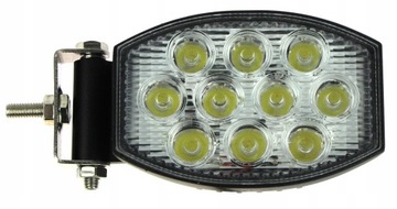 LAMPA ROBOCZA 10 LED 30W 12/24V BOCZNY UCHWYT