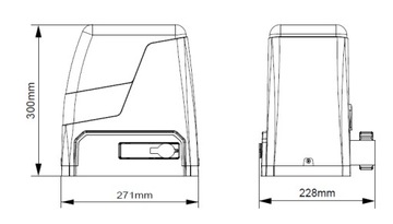 АВТОМАТИЧЕСКИЙ ПРИВОД ДЛЯ ОТДВИЖНЫХ ВОРОТ весом до 800 кг. ЛАМПА ДИСТАНЦИОННОГО УПРАВЛЕНИЯ - КОМПЛЕКТ