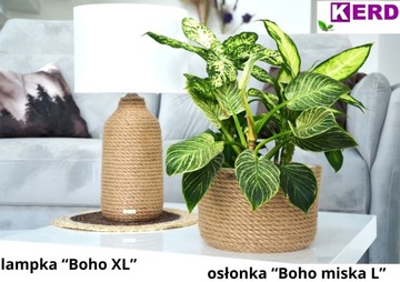 Настольная лампа MINI Boho, нитка из натурального джута ETNO Скандинавский светильник