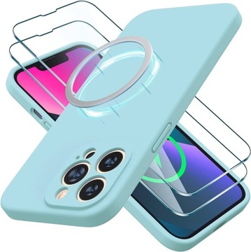 МАТОВЫЙ ЧЕХОЛ MAGSAFE для IPHONE 13 PRO MAX + СТЕКЛО