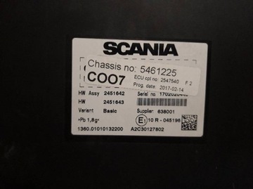 STEROWNIK KOORDYNATOR ECU SCANIA COO7