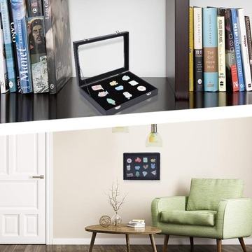 ВИТРИНОВЫЕ КОРОБКИ ДЛЯ МОНЕТ, ЗНАЧКОВ, БУЛАГ, МЕДАЛЕЙ