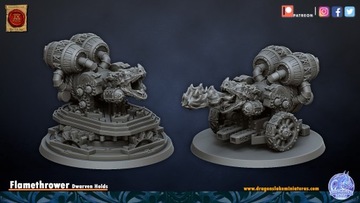 Flamethrower - DLM - Dwarven Holds - Druk 3D