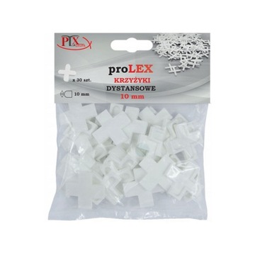 Krzyżyki dystansowe do płytek glazury 10mm 30szt