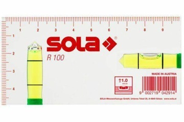 SOLA POZIOMNICA R 100 GREEN uniwersalny