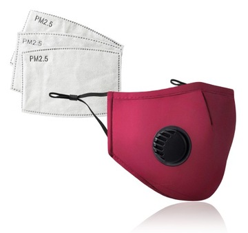 СИНИЙ НАБОР Маска + 3 ФИЛЬТРА PM 2.5