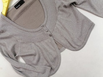 VERO MODA 36/S Sweter ciążowy z połyskiem
