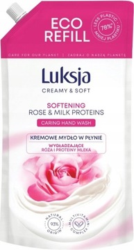 LUKSJA MYDŁO W PŁYNIE ZAPAS ROSE & MILK 900ML