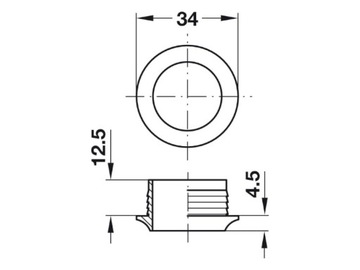 Двусторонний замок прицепа коричневого цвета с нажимным замком