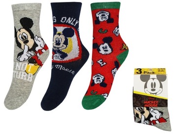 MYSZKA MICKEY SKARPETKI DZIECIĘCE 3-PAK 27/30