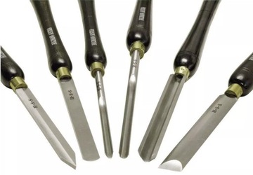 Профессиональные токарные долота Holzmann HSS H6TLG, набор долот, 6 шт.