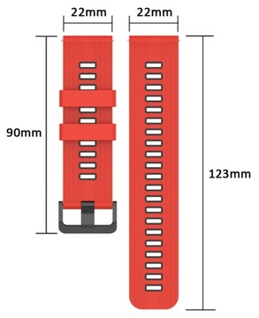 PASEK OPASKA 22mm UNIWERSALNY do ZEGARKA SMARTWATCH SAMSUNG HUAWEI XIAOMI