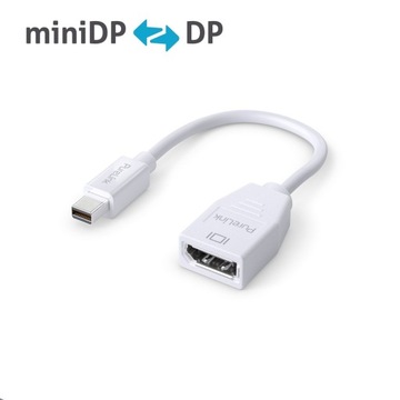 PureLink IS160 adapter 4K mini DP/DP, 0,10m, biały