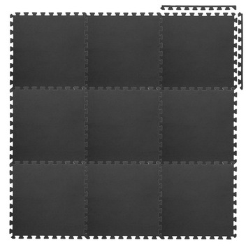 MATA NA PODŁOGĘ PUZZLE POD SPRZĘT DO ĆWICZEŃ TRENINGOWA PUZZLE 60x60x1cm