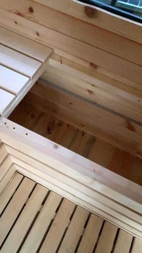 Садовая сауна с дровяной печью - панорама