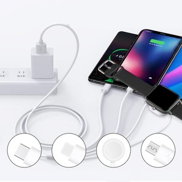 КАБЕЛЬ ЗАРЯДКИ ДЛЯ APPLE WATCH/IPHONE 4в1