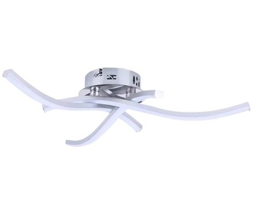 LAMPA SUFITOWA WISZĄCA PLAFON LED ŻYRANDOL MODERN CHROM 16W 230V ZD77A