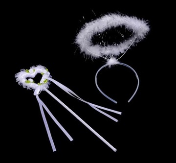 КОСТЮМ АНГЕЛА РОДНЫЕ КРЫЛЬЯ АНГЕЛА + ореол + ЮБКА АНГЕЛА 134-140