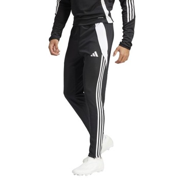 SPODNIE DRESOWE MĘSKIE ADIDAS TIRO 24 SPORTOWE ZWĘŻANE CZARNE r.M