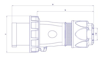 ПОРТАТИВНАЯ ВИЛКА FORCE 125A 5P 400V IP67