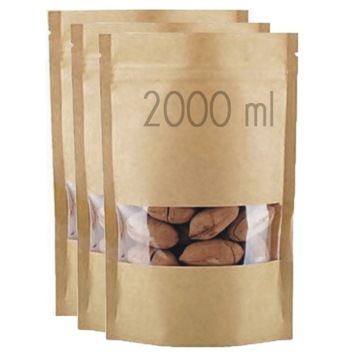 Torba papierowa DOYPACK okienko 2000 ml 100 szt