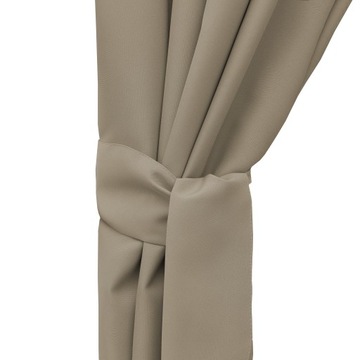 Zasłona ogrodowa wodoodporna 155x200 cm CIEMNY BEŻ zasłony na taras