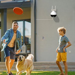 Уличная камера Vyze-Link 2K Wi-Fi, IP-камера PTZ на 360 градусов с обнаружением движения