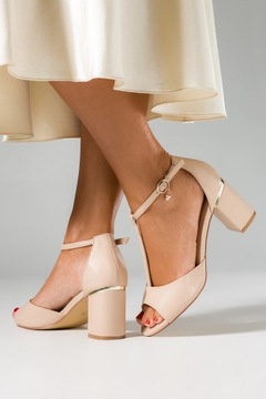 САНДАЛИИ ЖЕНСКИЕ НА ДЕКОРАТИВНОМ КАБЛУКЕ, РЕМЕНЬ ТБАР С ДЕКОРАЦИЕЙ, СТАБИЛЬНЫЕ, ЛЕГКИЕ, размер 40