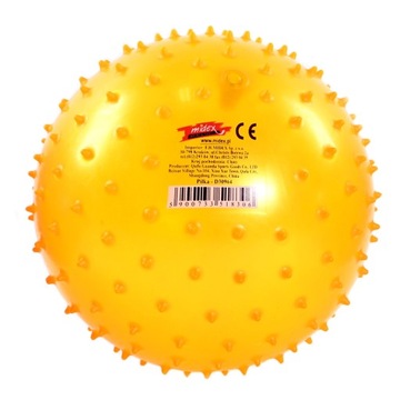 PIŁKA GUMOWA Z KOLCAMI 20cm różne kolory JEŻYK