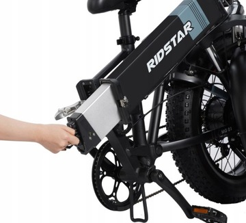 Складной электрический велосипед Ridstar H20 PRO 2000 Вт 23 А 20 дюймов с двойным двигателем