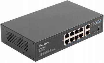Коммутатор Lanberg 8X 100 МБ POE+/2X 1 ГБ