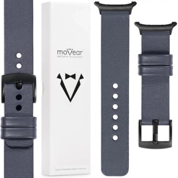 Kožený řemínek pro Samsung Galaxy Watch Ultra 24 mm Prémiový šedý Movear