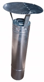 DASZEK KOMINOWY DYMNY fi 110 mm DŁUGA NASADA OCYNK