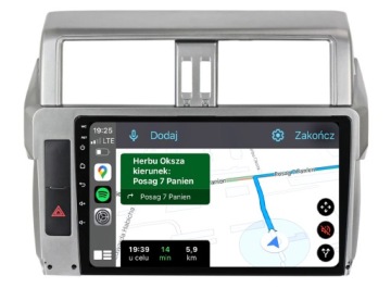 Toyota Land Cruiser Prado Nejnovější Android Carplay Rádio Navigace