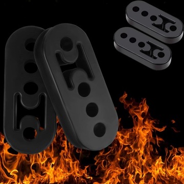 РЕЗИНОВАЯ ВЕШАЛКА ДЛЯ РЕМОНТА ГЛУШИТЕЛЕЙ АВТОМОБИЛЯ 4 ОТВЕРСТИЯ УНИВЕРСАЛЬНАЯ 4 ШТ.