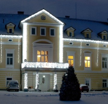 100 светодиодных елочных гирлянд, белые
